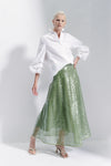 Maison Natan White Curry Puff Sleeve Cotton Shirt Timeless Martha's Vineyard 