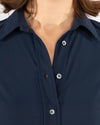 Caliban Skin-Like Button Down Shirt - Navy Timeless Martha's Vineyard