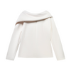 Natan Daisy Structured Scuba Top - Off White Timeless Martha's Vineyard