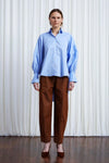 Comfort Found Shirt - Blue Cotton Poplin