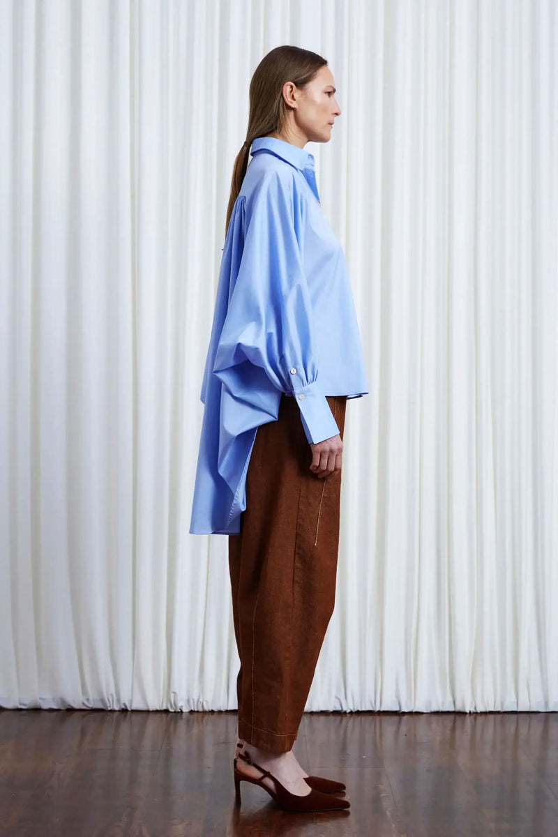 Comfort Found Shirt - Blue Cotton Poplin