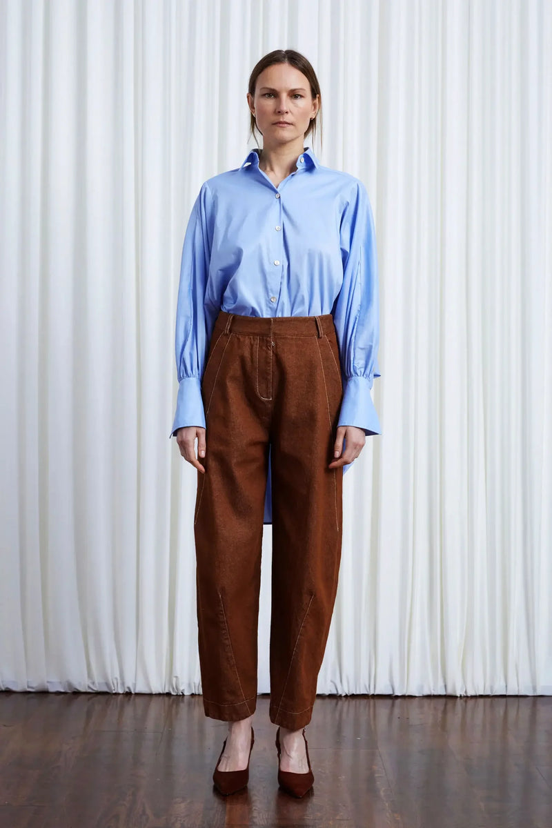 Comfort Found Shirt - Blue Cotton Poplin