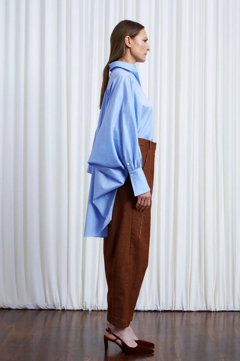 Comfort Found Shirt - Blue Cotton Poplin
