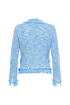 Maison Common Blue + White Two Tone Tweed Jacket Timeless Martha's Vineyard 