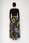 
Lavi Colorful Floral Print Full Length Black Skirt Timeless Martha's Vineyard 
