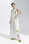 Maison Natan Coltan Floral Sleeveless A-Line Maxi Dress Timeless Martha's Vineyard 