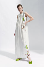 Maison Natan Coltan Floral Sleeveless A-Line Maxi Dress Timeless Martha's Vineyard 
