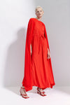 Maison Natan Black Citrus Maxi Cape Dress Timeless Martha's Vineyard 