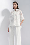 Crunch Embroidered Blouse - White