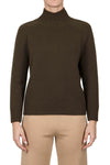 Purotatto Mock Neck Cashmere Sweater in Boar Brown Timeless Martha's Vineyard