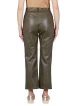 Purotatto Boot-Cut Leather Trousers - More Colors Timeless Martha's Vineyard