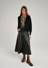 Purotatto Leather Skirt Timeless Martha's Vineyard