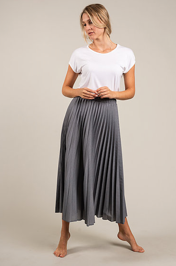 Hubert Gasser Midi Pleated Skirt Timeless Martha's Vineyard