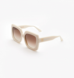 Emmanuelle Khanh Square Acetate Sunglasses - Ivory Timeless Martha's Vineyard