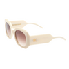 Emmanuelle Khanh Egg Shell Round Acetate Sunglasses Timeless Martha's Vineyard