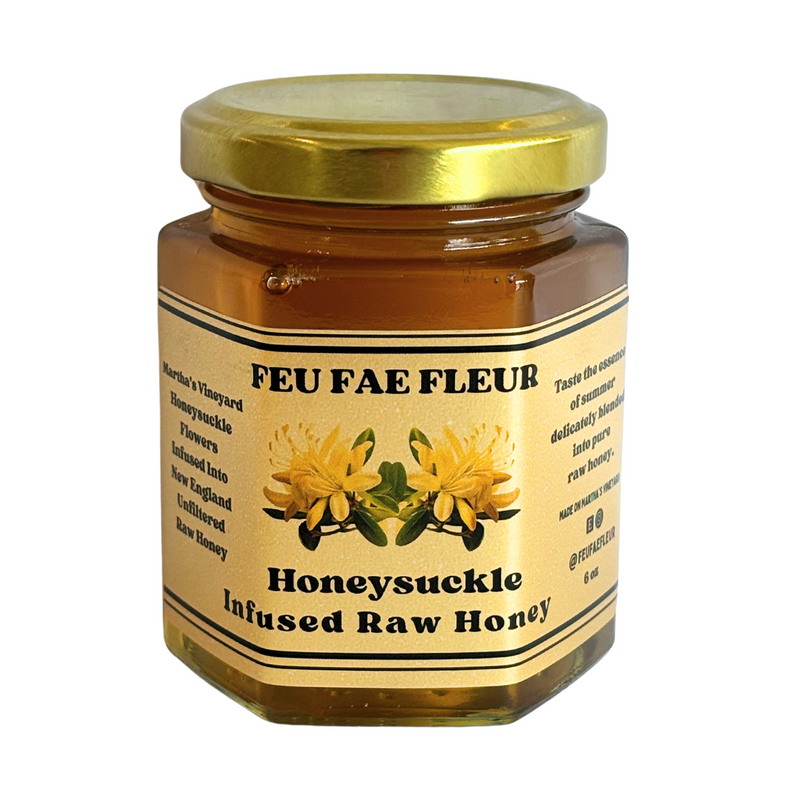 Honeysuckle Infused Raw Honey