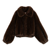 Valentini 1972 Chocolate Brown Faux Fur Bomber Jacket Timeless Martha's Vineyard 