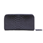 Biagini Italian Navy Genuine Python Zip Wallet Timeless Martha's Vineyard 