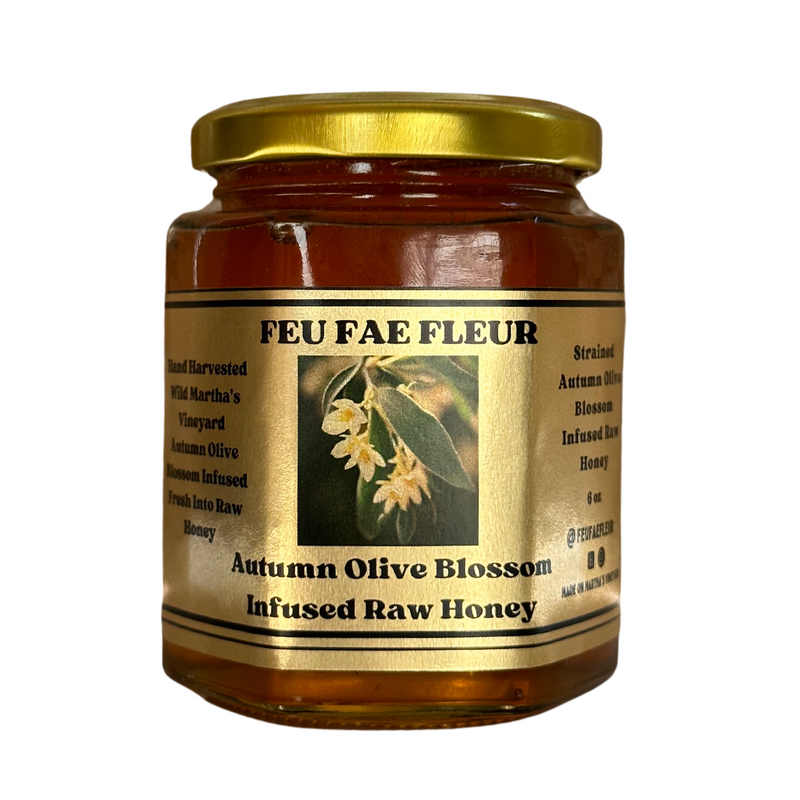 Autumn Olive Blossom Infused Raw Honey