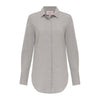 Bagutta Cotton and Cashmere Button Down in Grey Timeless Martha's Vineyard 