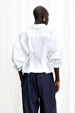 Honesty Opens Cotton Shirt - White