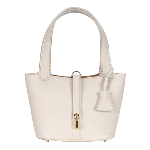 Gianni Segatta Iconic Cream Mini Bucket Crossbody Timeless Martha's Vineyard 