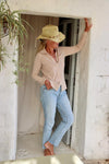 Douxdimanche Calin Cashmere Button Down - Moondust Timeless Martha's Vineyard