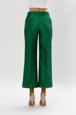 Margareth & Moi Floral Brocade Pants - Green Timeless Martha's Vineyard