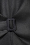Dacia Double-faced Wool Scuba Top - Black