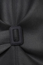 Dacia Double-faced Wool Scuba Top - Black