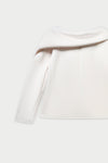 Natan Daisy Structured Scuba Top - Off White Timeless Martha's Vineyard