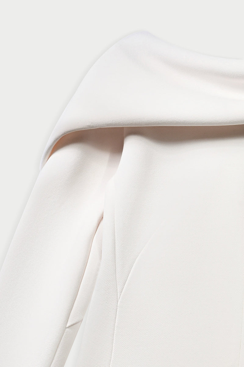 Natan Daisy Structured Scuba Top - Off White Timeless Martha's Vineyard