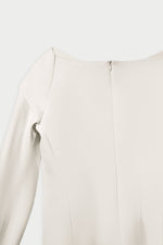 Natan Daisy Structured Scuba Top - Off White Timeless Martha's Vineyard