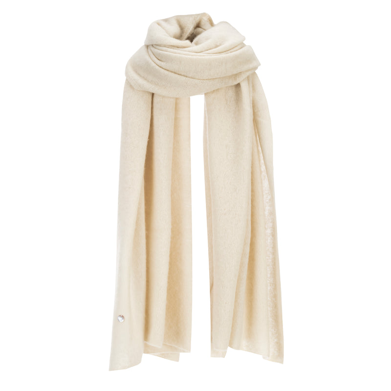 Exclusively Ours Ivory Cashmere Travel Wrap Timeless Martha's Vineyard 