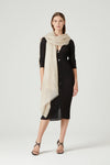 Ama Pure Cashmere Starlight Beige Ultralight Scarf Timeless Martha's Vineyard