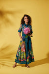 Franco Ferrari AKITA Hummingbird Print Cotton Dress Timeless Martha's Vineyard 