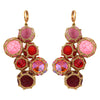 Boks & Baum Pink + Red Bulle Drop Gemstone Earrings Timeless Martha's Vineyard 