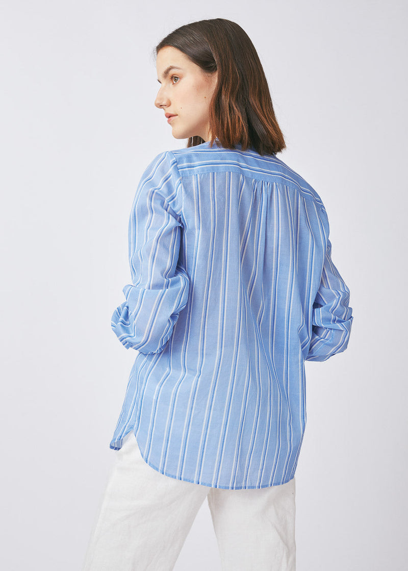 Bagutta Spring Stripe Button Down Shirt Timeless Martha's Vineyard