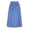 Rosso35 Ruffle-Waist Midi Skirt Light Blue Timeless Martha's Vineyard