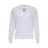 Peserico Embellished Knit Sweater - Optic White Timeless Martha's Vineyard