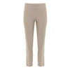 Estelle and Finn Pull-On Pant with Side Slit in Khaki Timeless Martha's Vineyard 