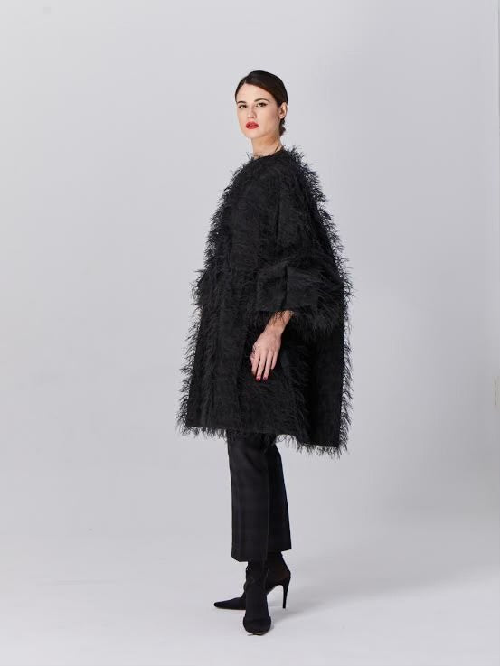 Margareth & Moi Feather Couture Coat Timeless Martha's Vineyard